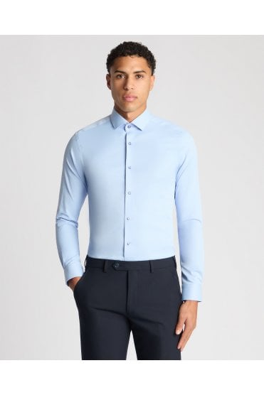 Rome Long Sleeve Formal Shirt - Sky Blue