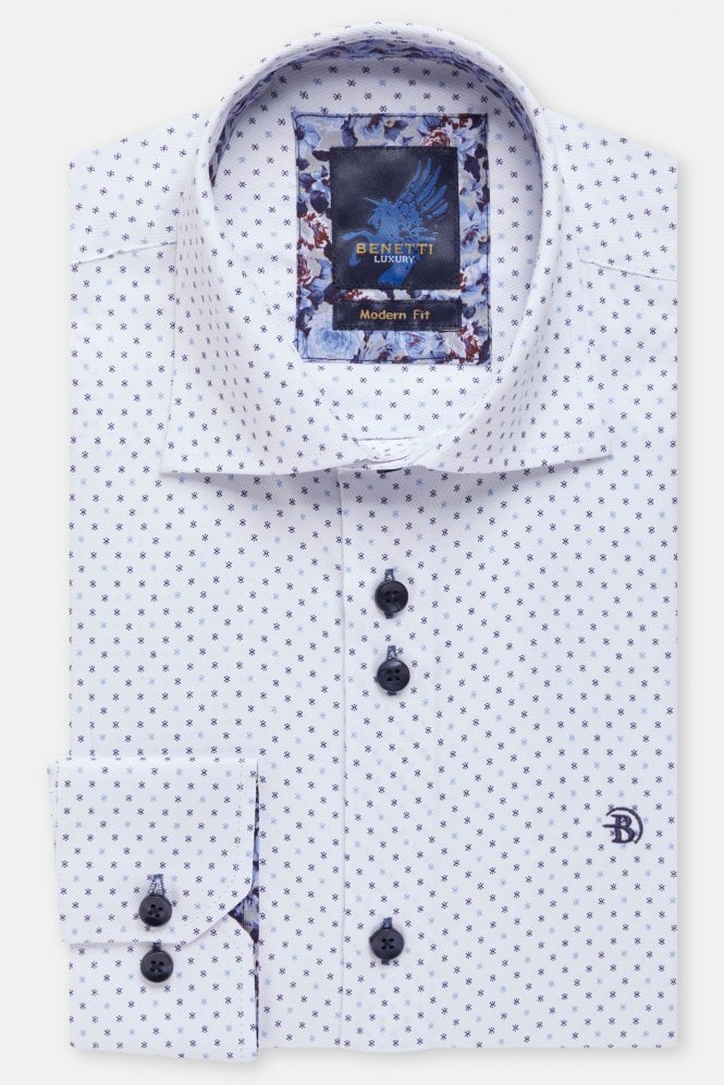 Ryan Long Sleeve Casual Shirt – Navy