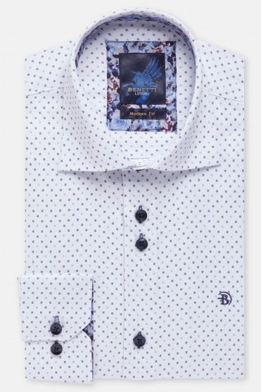 Ryan Long Sleeve Casual Shirt – Navy