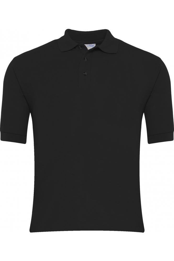 School Unisex Polo Shirt – Black