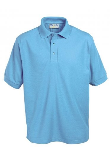 School Unisex Polo Shirt - Sky Blue