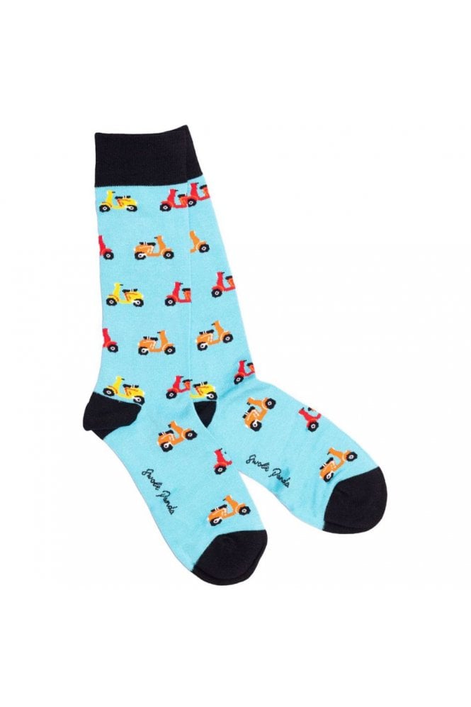 Scooter Bamboo Socks – Blue