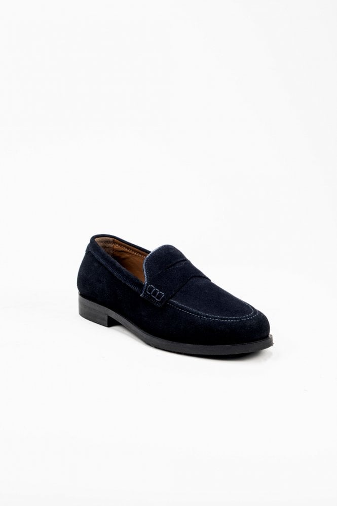 Seve Suede Slip-On Shoes – Navy