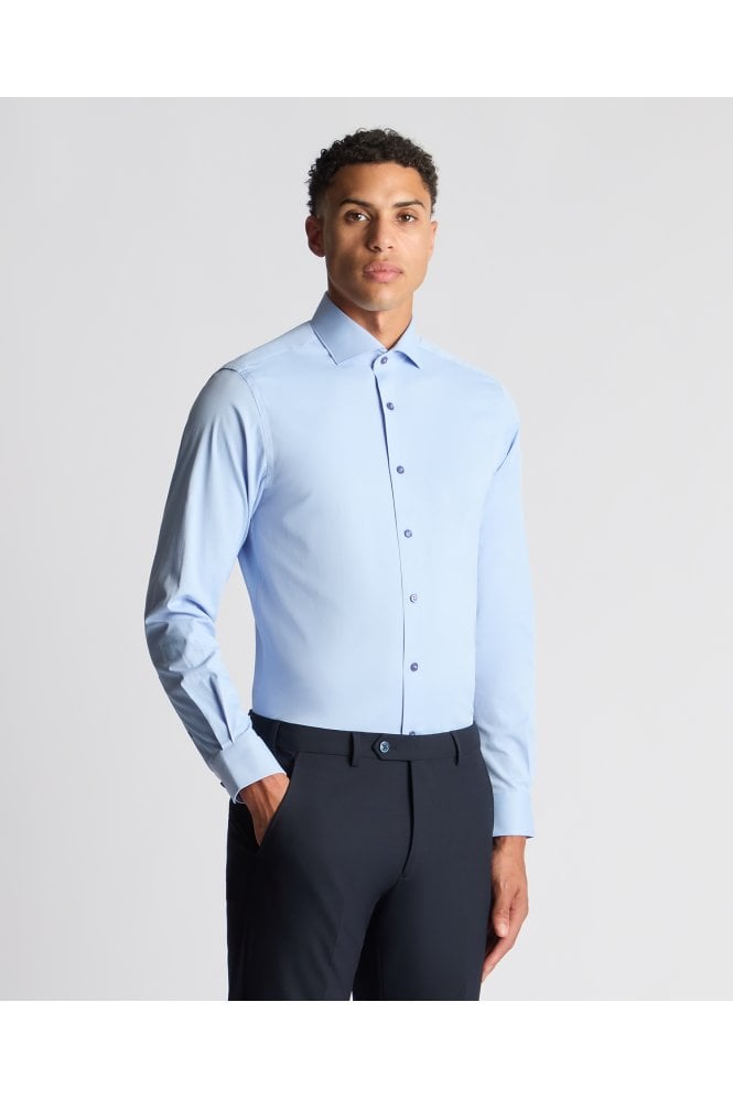 Seville Long Sleeve Formal Shirt - Sky Blue