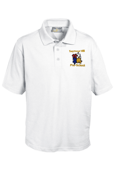 Seymour Hill Pre-School Polo - White