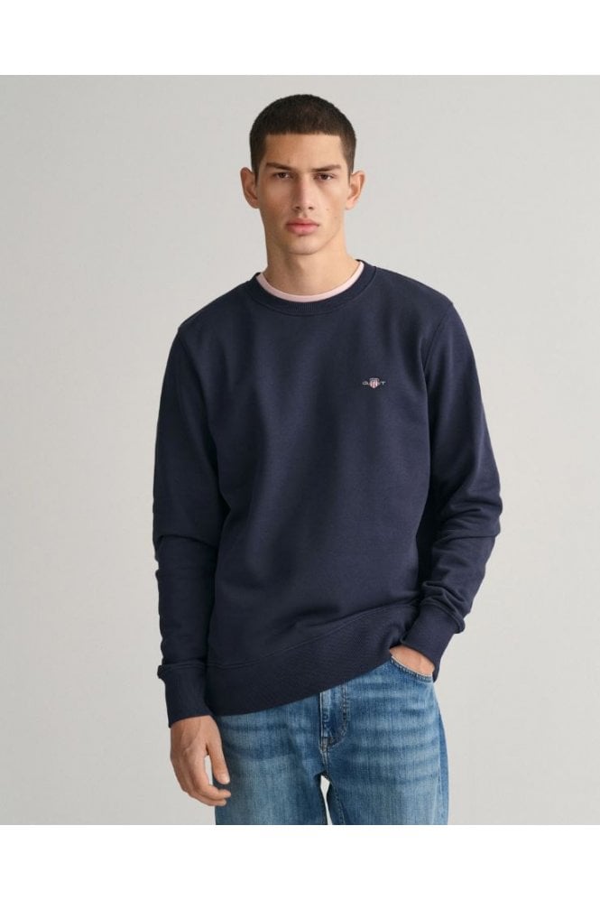Shield Crew Neck Sweatshirt – Evening Blue
