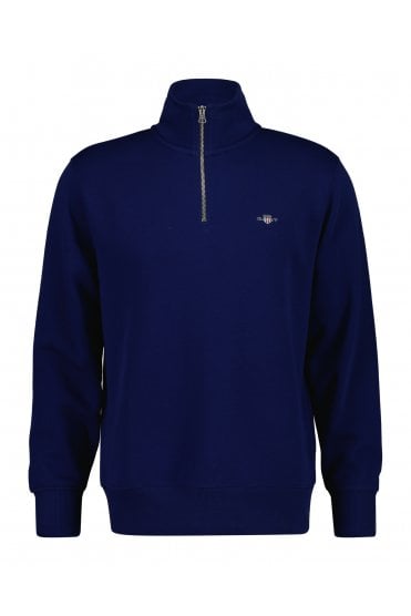Shield Half-Zip Sweatshirt - Rich Navy