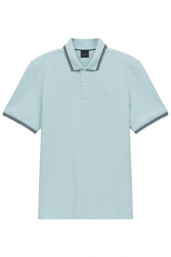 Short Sleeve Casual Polo Shirt – Aqua Blue