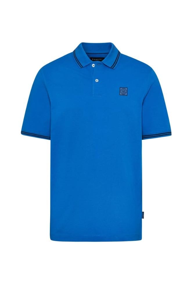 Short Sleeve Casual Polo Shirt – Blue