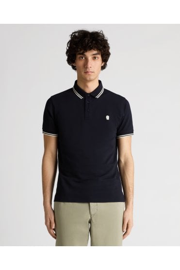 Short Sleeve Casual Polo Shirt – Navy