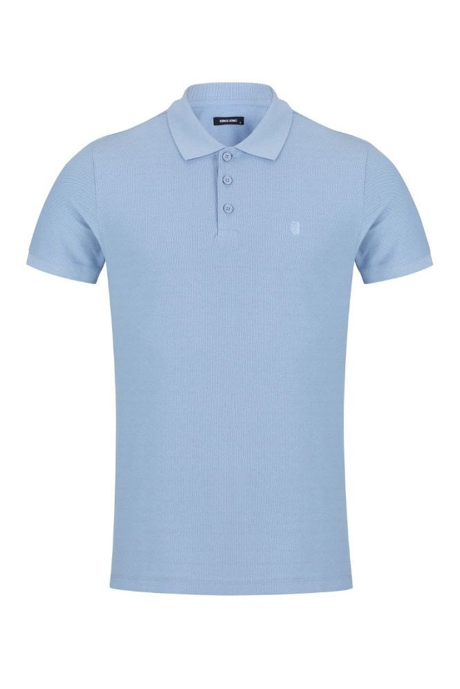 Short Sleeve Cotton Polo Shirt – Sky Blue