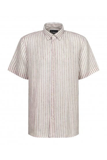 Short Sleeve Linen Shirt – Cognac