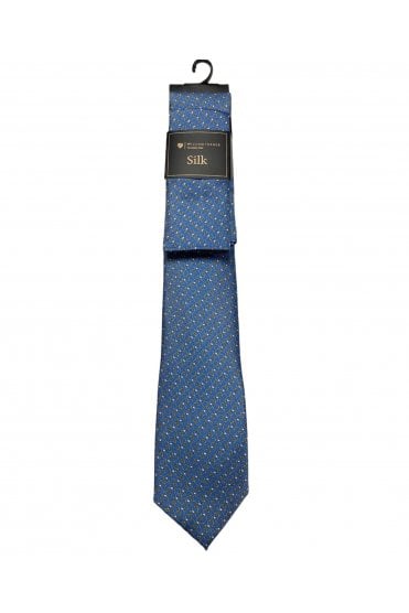 Silk Rings Tie Set – Blue