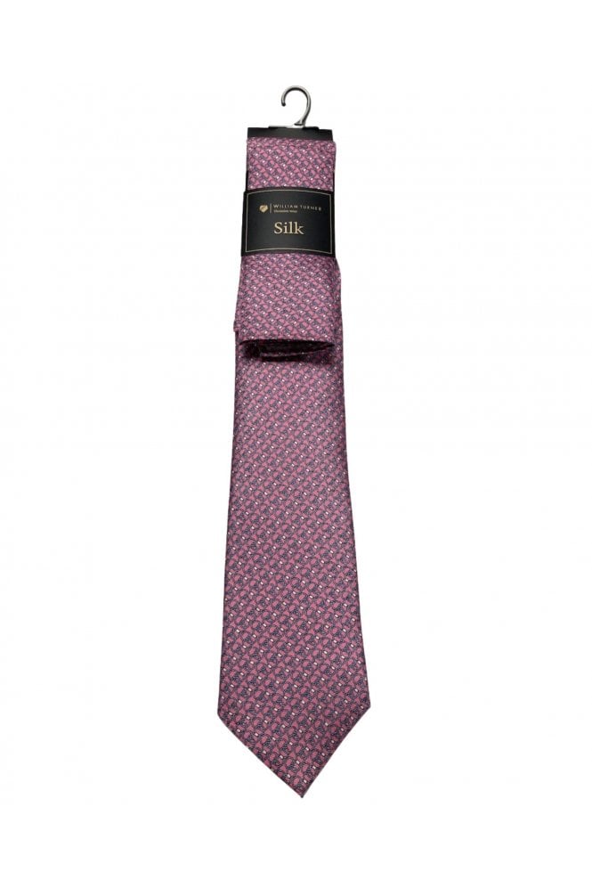 Silk Rings Tie Set – Pink