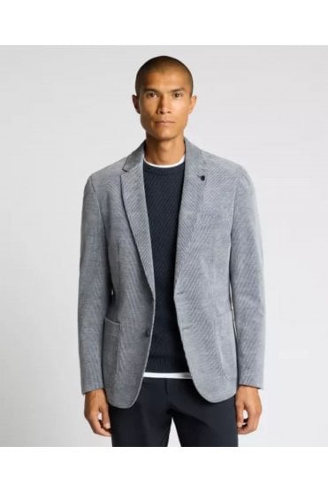 Slim Fit Cotton Stretch Alba Jacket – Sky Blue