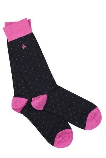Spotted Bamboo Socks - Pink