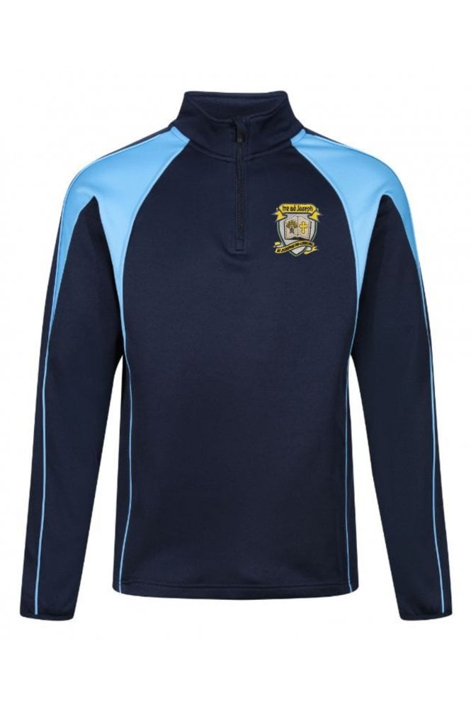 St Josephs Primary 1/4 Zip Sport Top – Navy