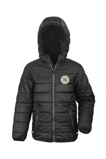 St Patricks Baffle Coat - Black