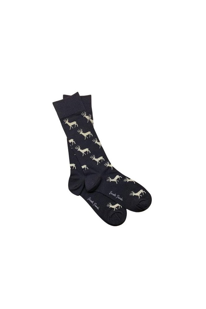Stag Bamboo Socks - Black