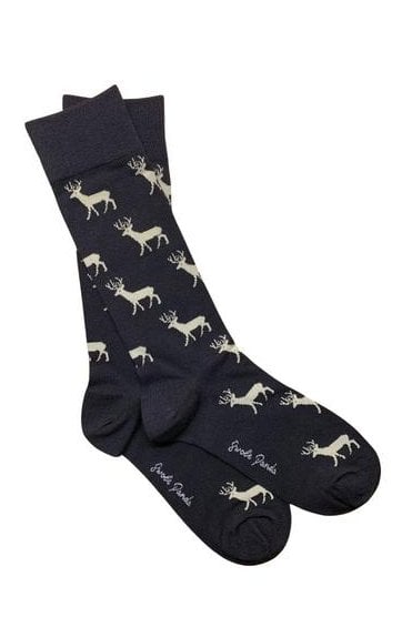 Stag Bamboo Socks - Black