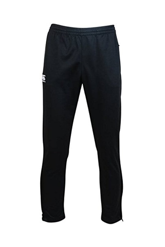 Stretch Tapered Poly Knit Pant - Black