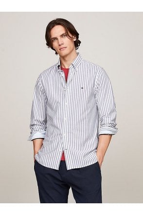 Gingham Check Regular Fit Oxford Shirt – Cloudy Blue / Optic White 