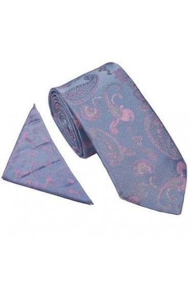 Strong Paisley Set – Blue/Pink