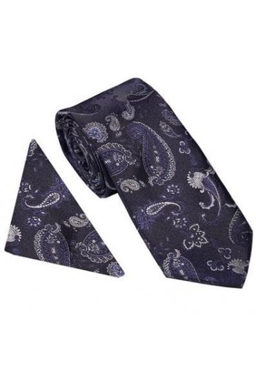 Strong Paisley Set – Dark Navy