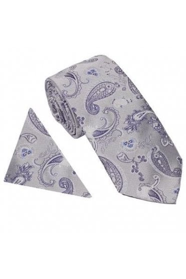 Strong Paisley Set – Silver/Blue