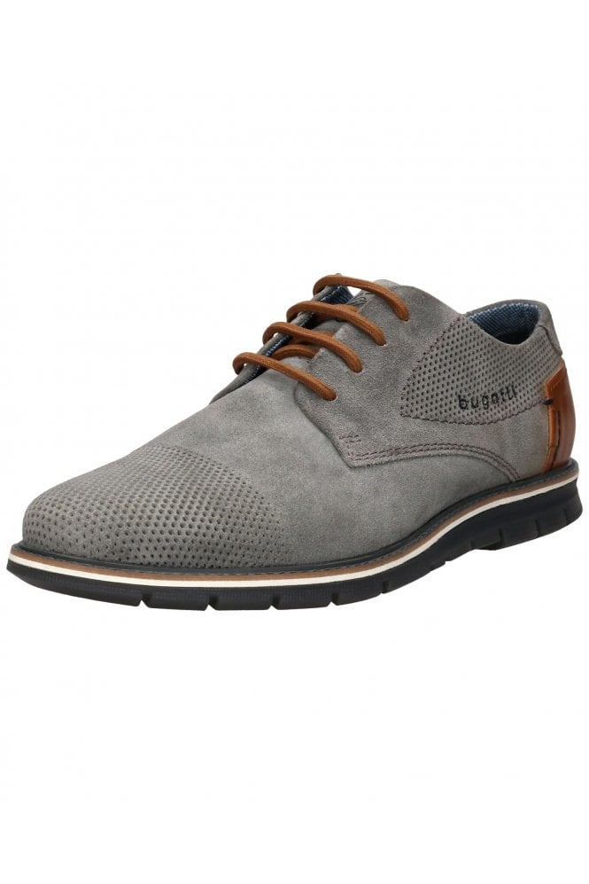 Suede Leather Lace Shoe – Grey