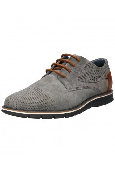 Suede Leather Lace Shoe – Grey