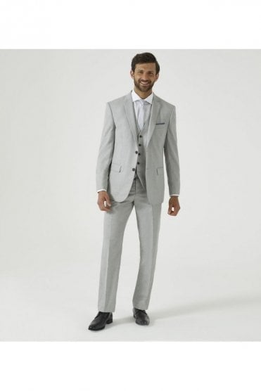 Sultano 3-Piece Slim Fit Suit – Silver