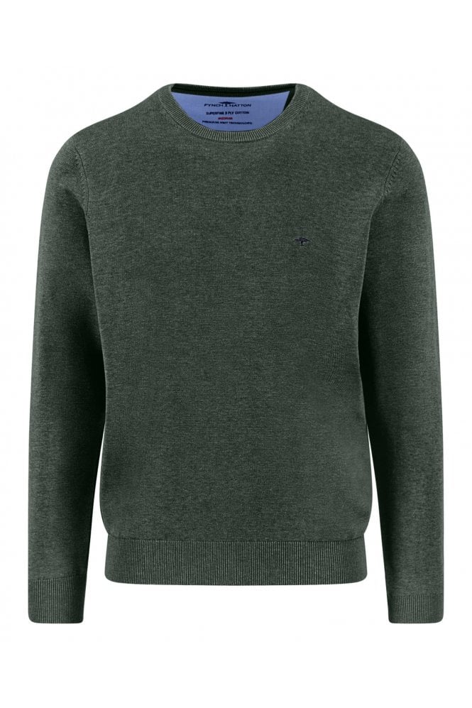 Superfine Crewneck Sweater – Dark Ivy