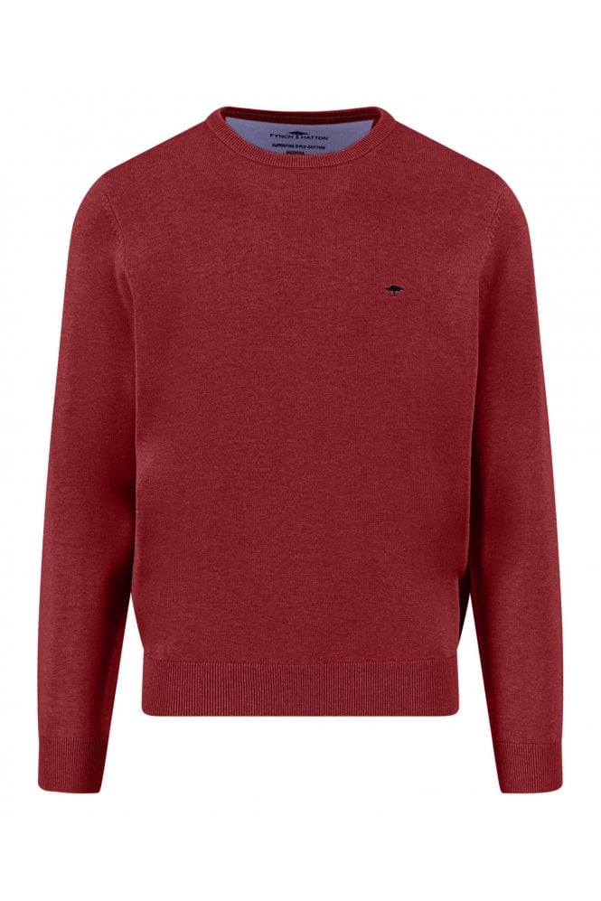 Superfine Crewneck Sweater – Garnet Red