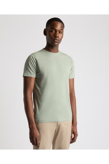 Tapered Fit Crew Neck Tee – Light Green