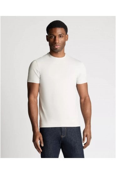 Tapered Fit Crew Neck Tee – Light Grey
