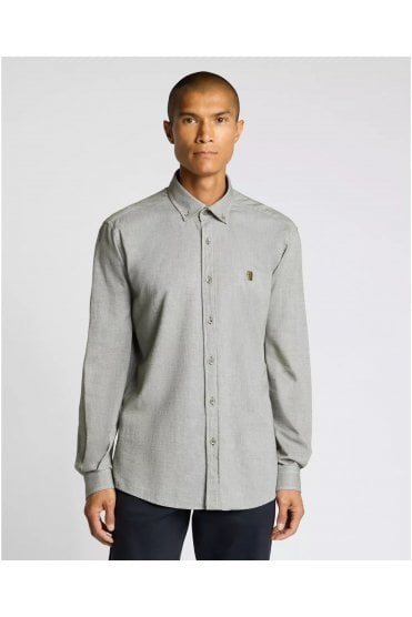 Tapered Fit Soft Cotton Shirt – Green