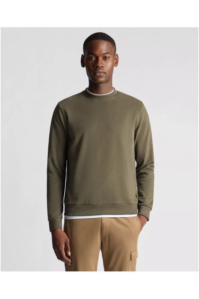 Tapered Fit Soft Touch Cotton-Blend Sweatshirt – Green