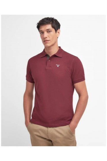 Tartan Pique Polo Shirt – Ruby