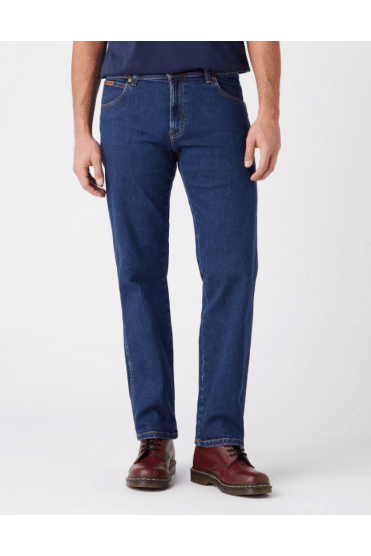 Texas Straight Leg Regular Fit Jeans Dark Stonewash