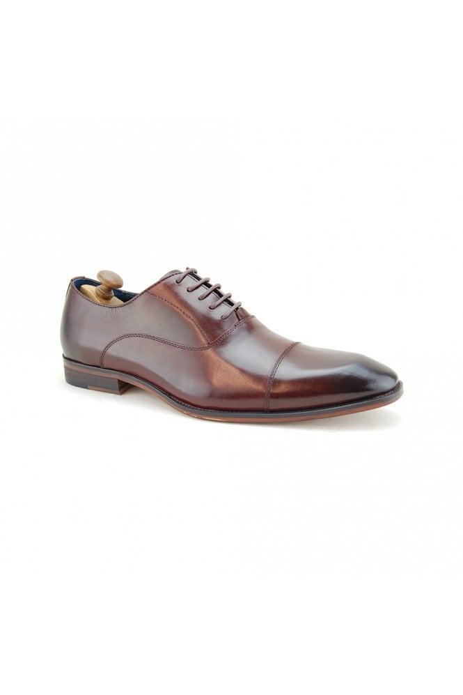 Thistle Toecap Leather Sole - Wine Bordeaux