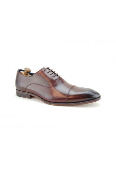Thistle Toecap Leather Sole - Wine Bordeaux