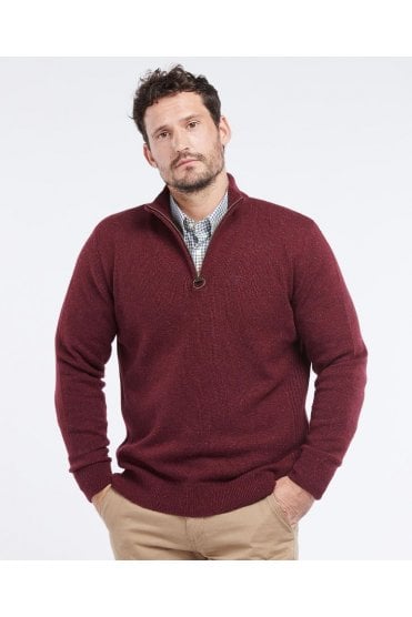 Tisbury Half Zip Sweater – Ruby