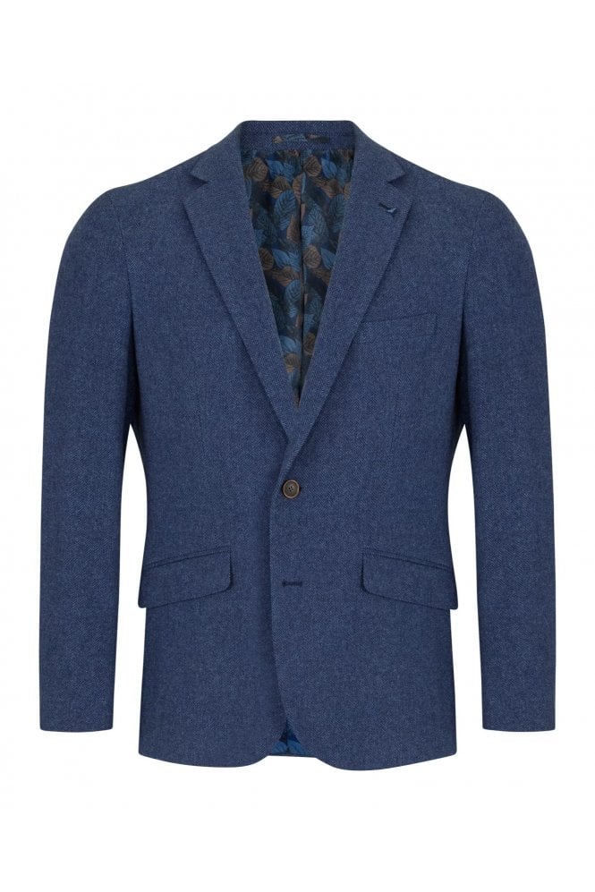 Toulouse Herringbone Jacket – Blue