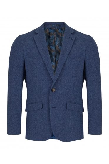 Toulouse Herringbone Jacket – Blue