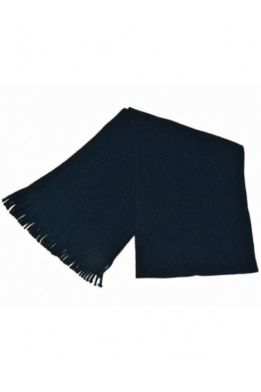 Knitted Scarf - Navy