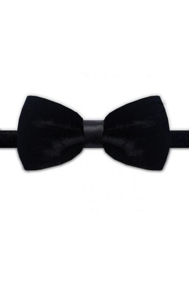 Velvet Bow Tie – Black