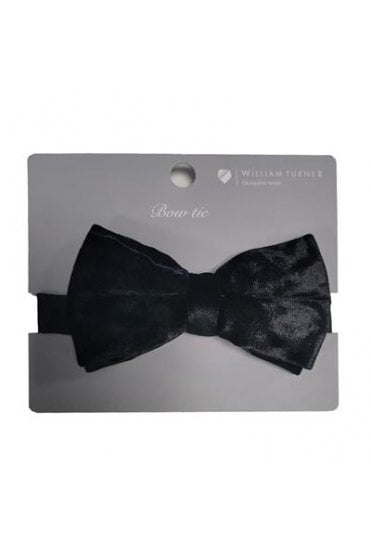 Velvet Bow Tie – Black