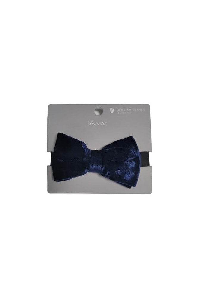 Velvet Bow Tie – Navy