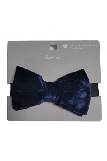 Velvet Bow Tie – Navy